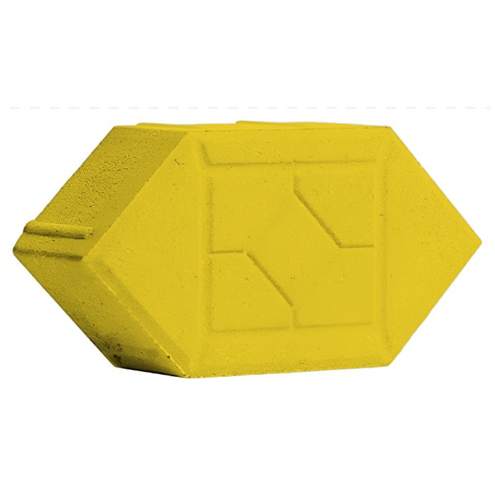 Тротуарная плитка Ромб фигурный Желтый